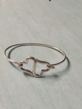 James Avery Double Heart Hook Bracelet.